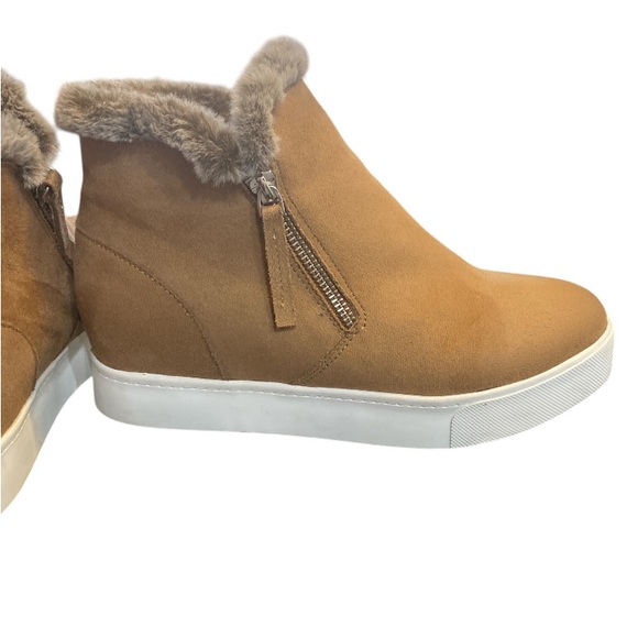 Soda Wedge Ankle Heel Sneakers - Picture 3 of 6